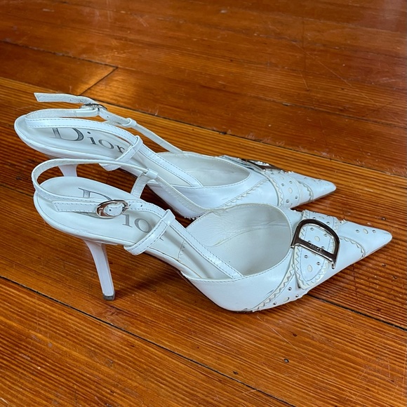 SOLD Vintage Dior Kitten Heels - Picture 2 of 4